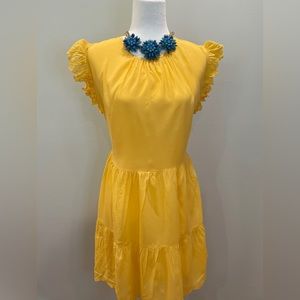 House of Harlow 1960 yellow dress, large, NWT​
